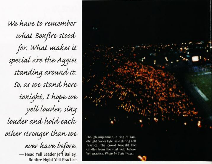 Aggie Bonfire memorial